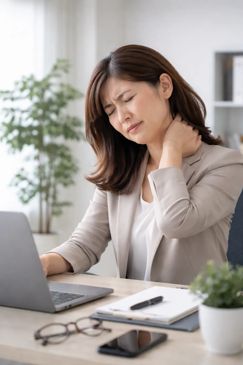 肩こりの原因は筋肉？40代女性のデスクワーク肩こりと頭痛の理由