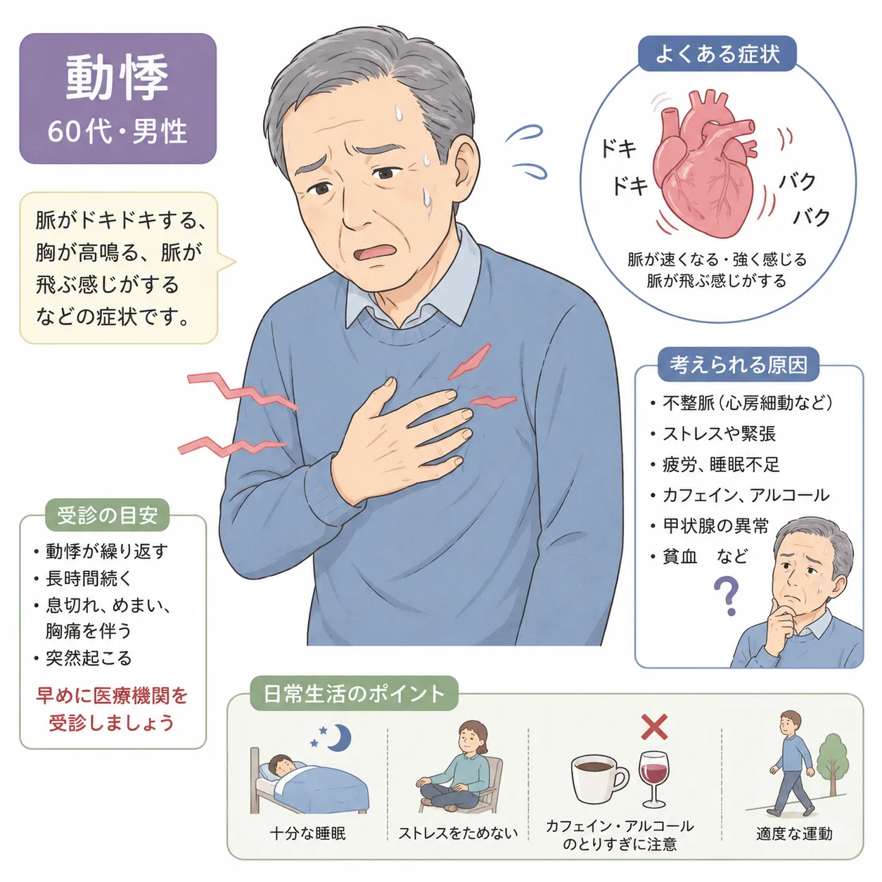 繰り返す動悸に鍼灸は効果的？自律神経を整える改善方法とは